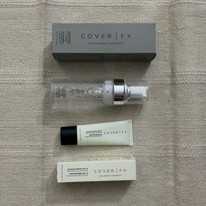 COVERFX cleanser + SPF 30 primer